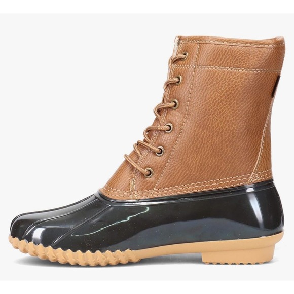 JBU by Jambu Women's Maplewood Waterproof Mid Calf Rain Boot Size 6.5‎ Chocolate - Picture 1 of 5